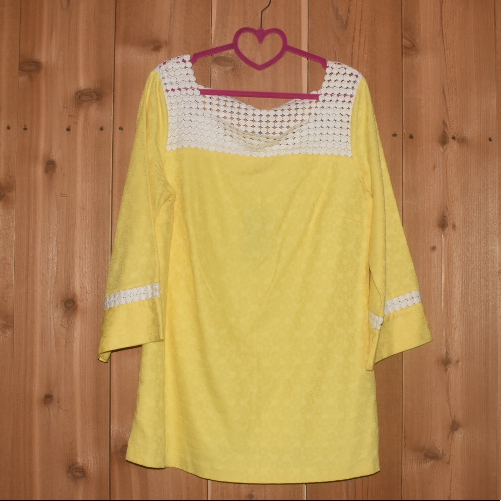 NWT Lilly Pulitzer Bees Knees Tunic/Mini Dress  Yellow Jacquard